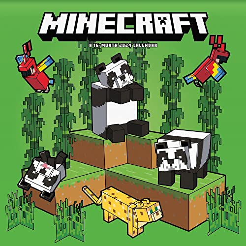 Trends International, Minecraft Exclusive with Decal 2024 Wall Calendar