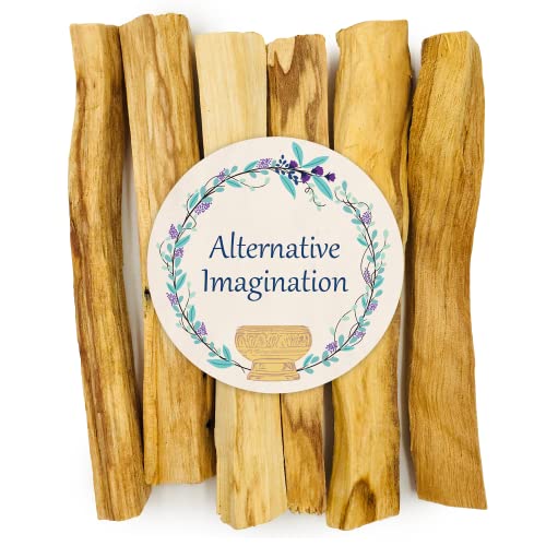 Palo Santo Sticks - Incense Sticks for Spiritual Cleansing, Stress Relief, Meditation Accessories, Home Fragrance - Sustainably Wild Harvested - Pack of 6 - Alternative Imagination