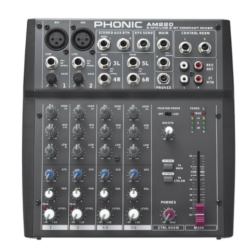 Phonic 6 Channel Mixer (AM220)