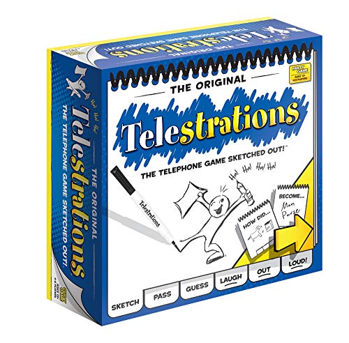 Telestrations Original 8-Player | Family Board Game | A Fun Game for Kids and Adults | Game Night Just Got Better | The Telephone Game Sketched Out | Ages 12+
