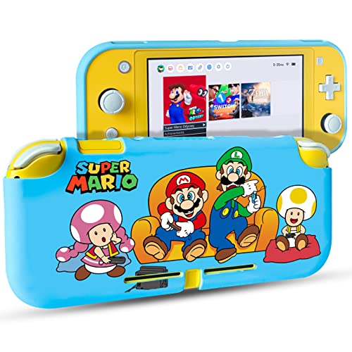Xcitifun Designed for Nintendo Switch Lite Case Switch Lite TPU Cases for Girls Boys Kids Cute Kawaii Protective Shell dDesigner for Nintendo Switch Lite Controller Carrying Cover - Blue Sofa