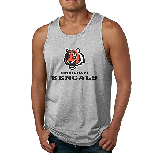 PTCY C Bengal Tiger Logo Men's Make Your Own Vest Fashion XXL Ash