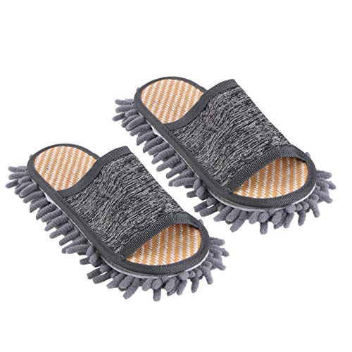 Holibanna 1 Pair Slippers Microfiber Mop Mops for Floor Cleaning Floor Cleaning Mop Slipper Shoes for Women Mop Socks for Floor Cleaning Floor Mops Cleaning Mops Miss Washable Chenille Tool