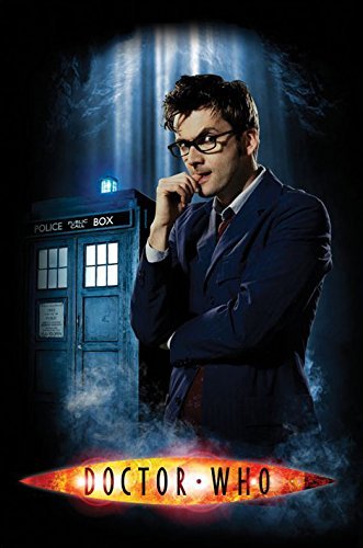 Doctor Who - TV Show Poster/Print (Dr. Who & The Tardis) (David Tennant - The 10th Doctor) (Size: 24 inches x 36 inches)
