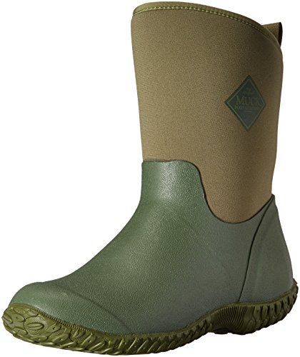 Muck Boot Muckster ll Mid-Height Women's Rubber Garden Boots, Green w/ Floral Print Lining, 9 B US