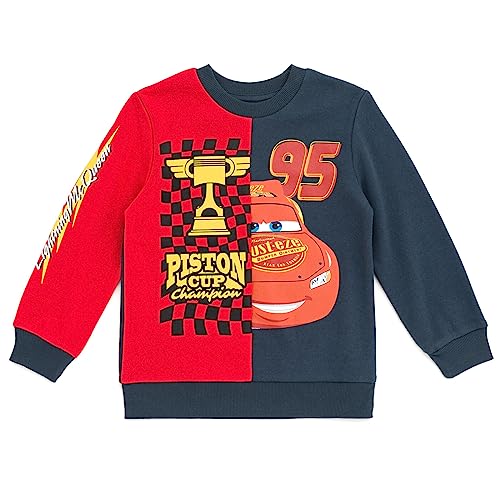 Disney Pixar Cars Lightning McQueen Toddler Boys Fleece Sweatshirt 4T