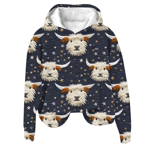 Womens Crewneck Sweatshirt Graphic Today 2023 Kids Sweatshirts for Women Crewneck Fall Lightweight Christmas Printed Round Neck Top Loose Hooded Pullover Sweaters Black-b