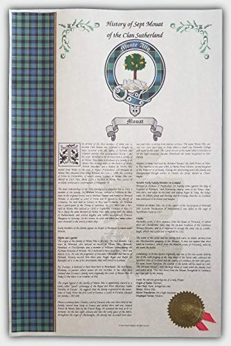 Mr Sweets Saent Scottish Clan & Sept 11x17 History Print - Tartan, Buckle, Crest, Last Name Surname Meaning, Genealogy, Family Tree Research Aid, Roots, Ancestry, Ancestors and Namesakes