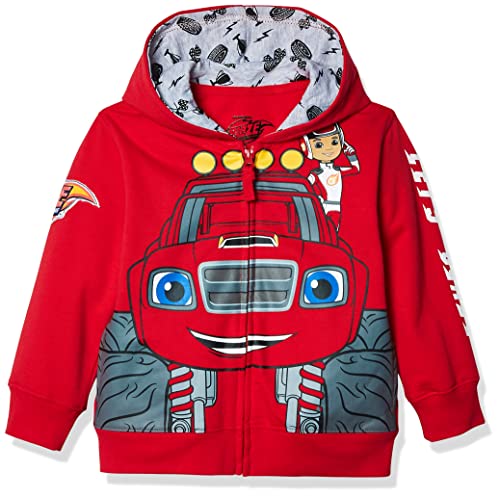 Nickelodeon boys Blaze and the Monster Machines Lets Blaze Hoodie Hooded Sweatshirt, Red, 3T US