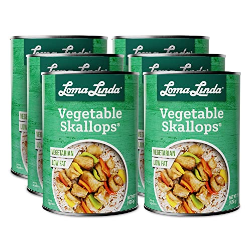 Loma Linda - Plant-Based Meats (Vegetable Skallops (15 oz.), 6 Pack)