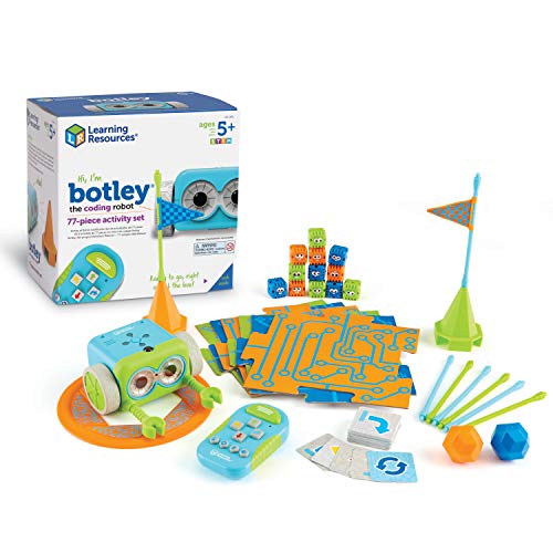 Learning Resources Botley The Coding Robot Activity Set - 77 Pieces, Ages 5+, Screen-Free Coding Robots for Kids, STEM Toys for Kids, Programming for Kids, for Kids