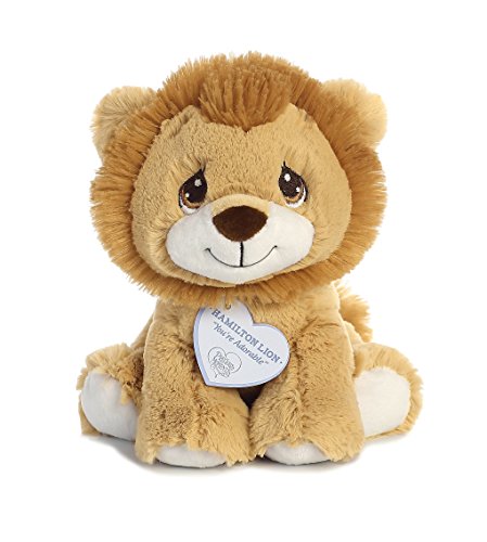 Aurora Inspirational Precious Moments Hamilton Lion Stuffed Animal - Cherished Memories - Enduring Comfort - Brown 8.5 Inches