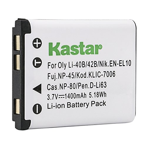 Kastar Battery (1-Pack) for Sanyo Xacti VPC-E1403, VPC-E1500, VPC-E1500TP, VPC-E1600, VPC-E1600TP, VPC-T700, VPC-T850, VPC-T1060, VPC-T1284, VPC-T1495, VPC-T1496, VPC-TP1000 Cameras