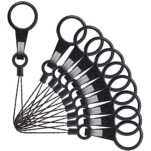 YOUOWO 10 pcs Lanyards Finger Ring lanyard Plastic Ring lanyard for USB Flash Drive Cell Phone Key Small lanyard strap detachable small lanyard