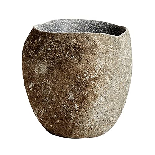 Muubs - Valley - wine cooler, drinks cooler - made of real river stone - dimensions (diameter x height): 17 x 21 cm