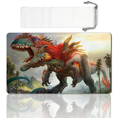 LIUYANZE Board Game TCG Playmat Table Mats Games Size 60X35 cm Mousepad Compatible for MTG CCG RPG Trading Card Game (Gishath, Sun's Avatar), Medium