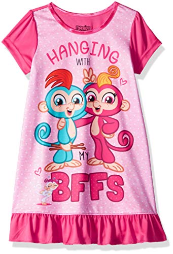 Fingerlings Girls' Big Nightgown, Pinky Pals, 8