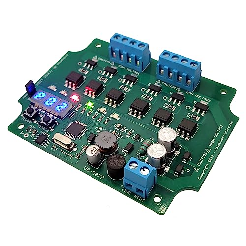 Traffic Light Controller/Sequencer 6-Channel, 85VAC-265VAC, Supports Full-Intersections, Doghouse Signals, Turn Arrow & Crosswalk/Signal Combos, and Drag Racing Trees - Made in The USA
