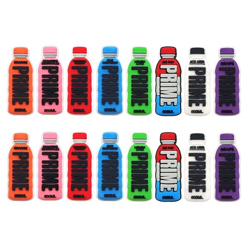 yiagofy 16 Pcs Bottle Shoe Charms for Boys Girls Kids Women Men,Clog Shoe Charm Wedding Party Favor Supplies