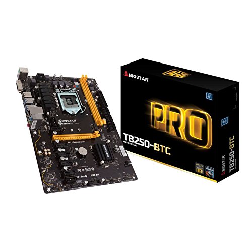 Biostar TB250-BTC Core i7/i5/i3 LGA1151 Intel B250 DDR4 SATA PCI Express USB ATX Retail