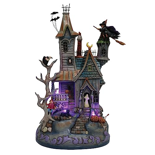 Enesco Jim Shore Heartwood Creek Four Seasons Welcome are The Wicked Haunted House Masterpiece Figurine, 12 inches