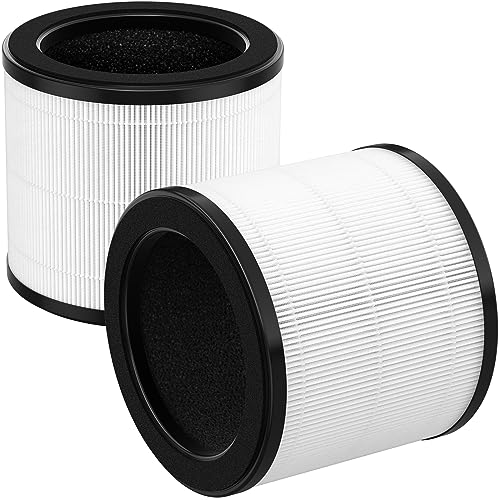 CFKREYA 2 Pack HAPF360 Type J Filter Replacement Compatible with Holmes True HEPA 360 Purifier HAP360W and Bionaire True HEPA 360° Air Puri-Fier