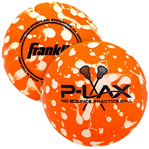 Franklin Sports Practice Lacrosse Balls - Soft Lax Balls for Training + Practice - Orange - No Bounce Lacrosse Balls for Youth + Adult Play - 2 Pack
