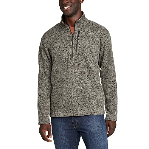 Eddie Bauer Men's Convector 1/2-Zip, Charcoal Htr, Large
