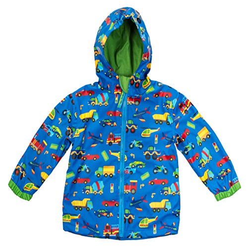 Stephen Joseph Kids' Little Boys Raincoat, Transportation, 4T