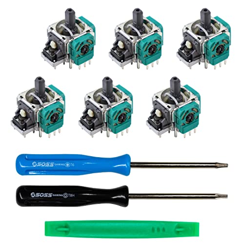 SOSS GAMING Genuine Analog Joysticks Repair Kit for Xbox One - Fixes Stick Drift, Broken, and Loose Joysticks on Regular, S, X and Elite Series 1 Controllers