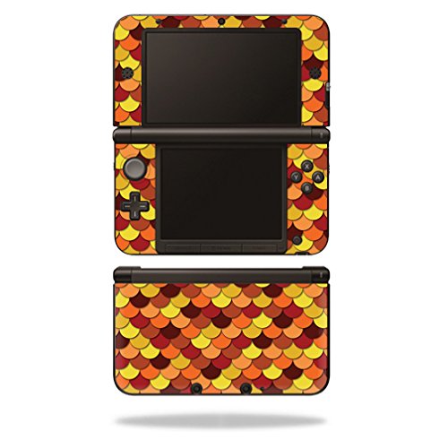 MightySkins Skin Compatible with Nintendo 3DS XL Original (2012-2014 Models) Sticker Wrap Skins Red Scales
