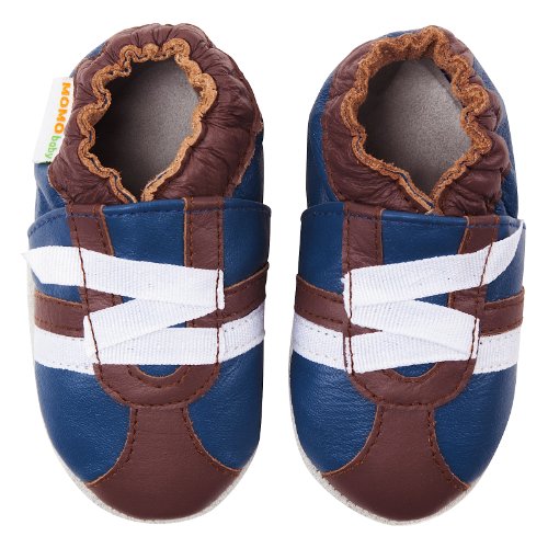 Momo Baby Boys Soft Sole Leather Shoes First Walker Toddler Crib Booties Slippers 6 Months