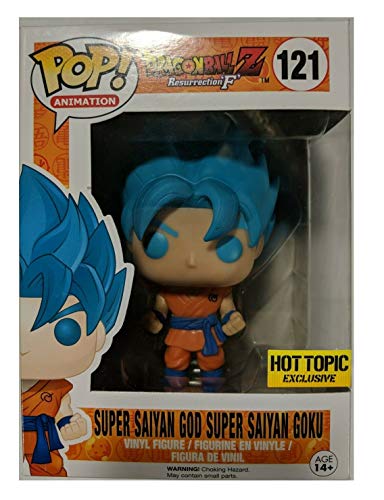 Funko Pop! Dragonball Z Super Saiyan Blue God Goku Hot Topic Exclusive Vinyl Figure
