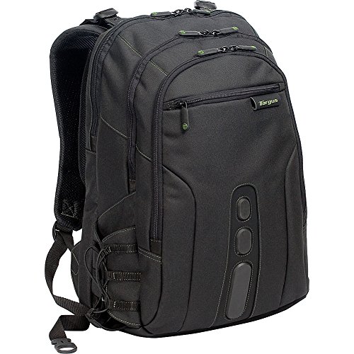 Targus Spruce EcoSmart Travel Laptop Backpack for 15.6 inch Laptops, TSA-Friendly Carry On Backpack Laptop Bag for Work and Travel, Black (TBB013US)
