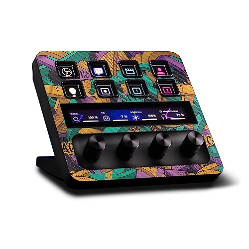 MightySkins Carbon Fiber Skin Compatible with Elgato Stream Deck + Tertiary Arrows | Protective, Durable Textured Carbon Fiber Finish | Easy to Apply