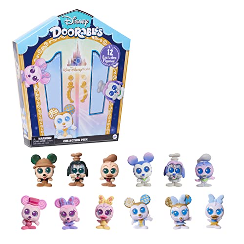 Disney Doorables Walt Disney World 50th Anniversary Collection Peek, Blind Bag Inspired Mini Figures, Kids Toys for Ages 3 Up, Amazon Exclusive