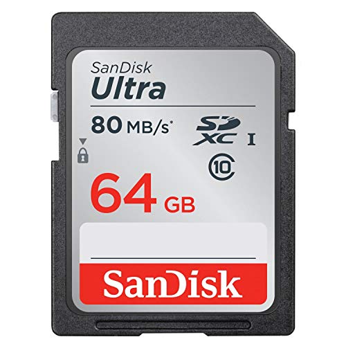 SanDisk Ultra 64GB Class 10 SDXC UHS-I Memory Card up to 80MB/s (SDSDUNC-064G-GN6IN)