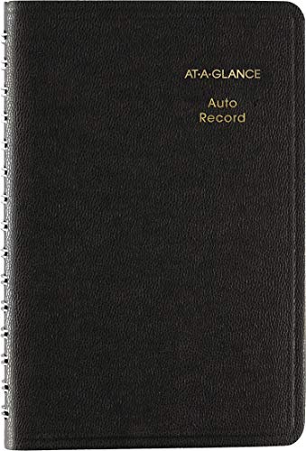 AT-A-GLANCE Auto Mileage Log Record Book, 3.75 x 6.12 Inches, Black (AAG8013505)