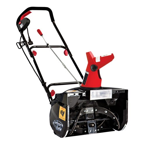 Snow Joe SJM988-RM Electric Snow Thrower with Light, Red/Black
