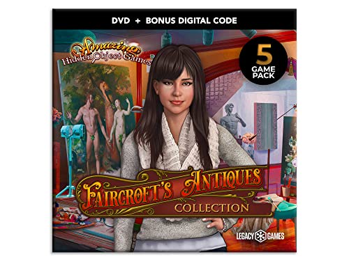 Hidden Object Adventure Games - Faircroft's Antiques Collection, 5 Game DVD Pack + Digital Download Codes (PC)