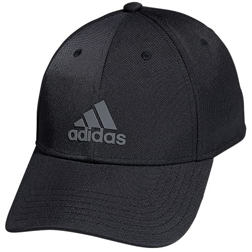 adidas Men's Decision Structured Low Crown Adjustable Fit Hat, Black/Onix Grey, One Size