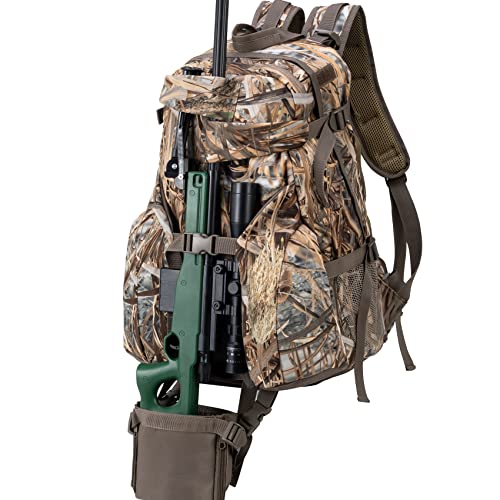 BLISSWILL Hunting Backpack Outdoor Gear Daypack for Rifle Bow Gun(New reed camouflage color)