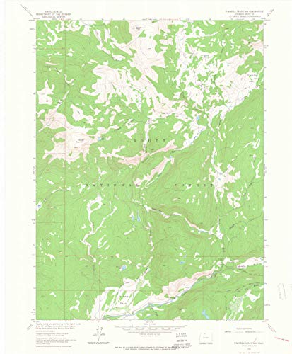 YellowMaps Farwell Mountain CO topo map, 1:24000 Scale, 7.5 X 7.5 Minute, Historical, 1962, Updated 1964, 26.9 x 22.2 in - Paper