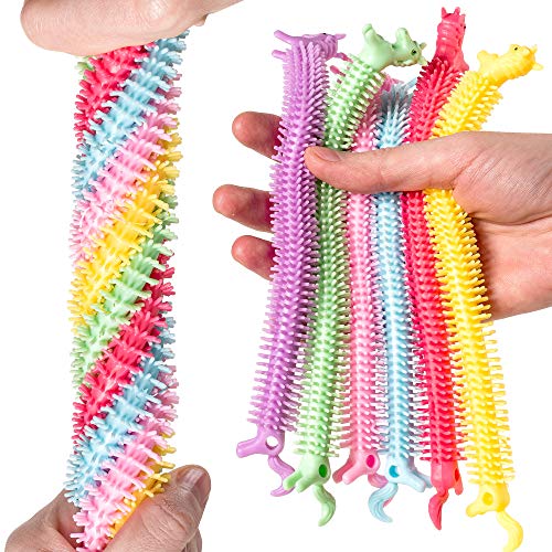 NUTTY TOYS Unicorn Noodle Sensory Strings - Top Classroom ADHD Monkey Fidget, Fine Motor Skills & Learning for Toddlers, Best Kid Boy Girl Tween Teen & Adult Christmas Stocking Stuffer Gifts Idea 2023