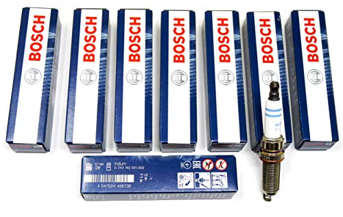 BOSCH 8 Piece Spark Plug Set - 0242140521, ZR6SII3320, 7430