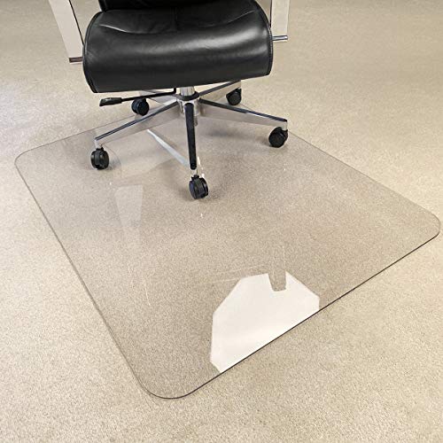 [Upgraded Version] Crystal Clear 1/5' Thick 47' x 35' Heavy Duty Hard Chair Mat, Can be Used on Carpet or Hard floor