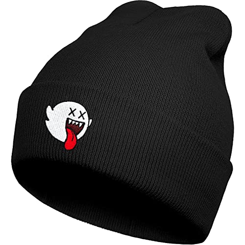 Novelty Ghost Beanie for Men and Women, Funny Cool Winter Skull Pumpkin Knit Hat