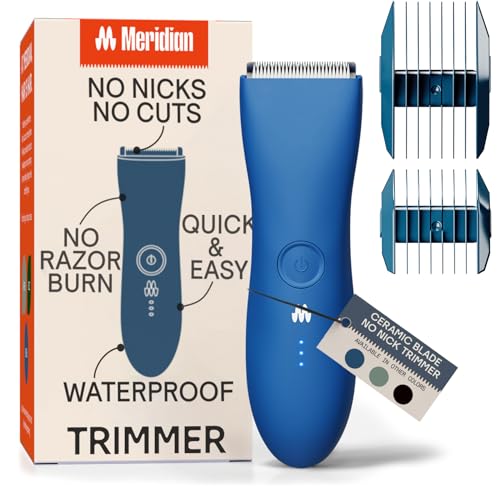 MERIDIAN Original Bikini Trimmer for Women & Men, Pubic Hair Trimmer, Body Shaver/Groomer, Ocean