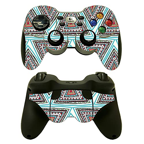MightySkins Skin Compatible with Logitech Wireless Gamepad F710 - Aztec Pyramids | Protective, Durable, and Unique Vinyl Decal wrap Cover | Easy to Apply, Remove, and Change Styles | Made in The USA