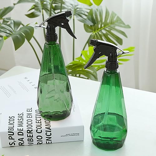 2Pcs Water Fine Mist Spray Bottles 750ml, Spray Bottles for Cleaning Solutions, Curly Hair Salon Styling and Essential Oil, All-Purpose with Pressurized Sprayer with Adjustable Nozzle